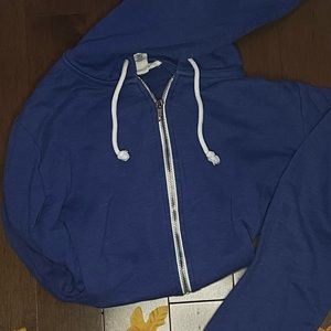 Forever 21 Indigo Zipper Hoodie